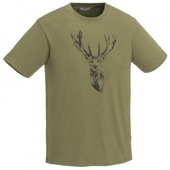 t-shirt męski RED DEER Hunting Olive 5038 PINEWOOD