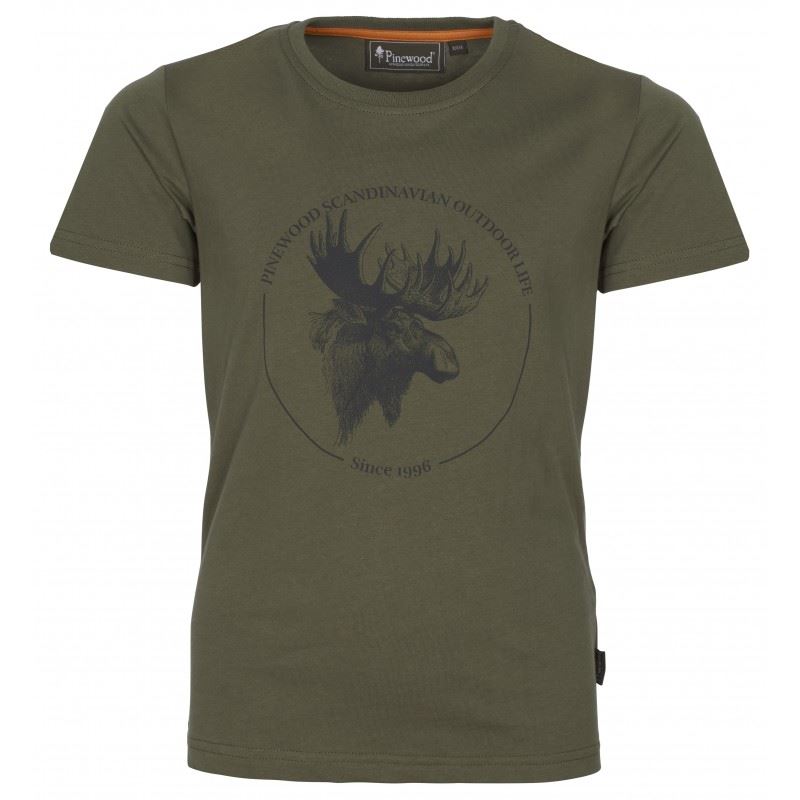 T-SHIRT myśliwski dziecięcy MOOSE 6519 PINEWOOD